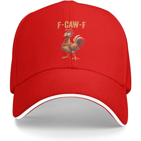 Gorra De BéIsbol De Verano Casual Estilo Trucker Para Hombres Mujeres Al Aire Libre Gimnasio Gorras De BéIsbol Meme Pollo Gallo Sol As Picture Red-image