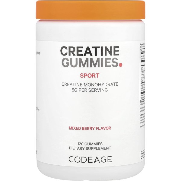 Codeage, Sport, Gomitas De Creatina, Baya Mixta, 120 Gomitas-image