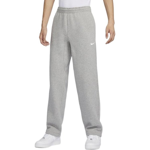 Pantalones De CháNdal De Punto Nike Club, Color Liso, Estampado De Logo, Forro Polar, Corte Recto, Para Hombre, Gris 623455-063 M Gray-image