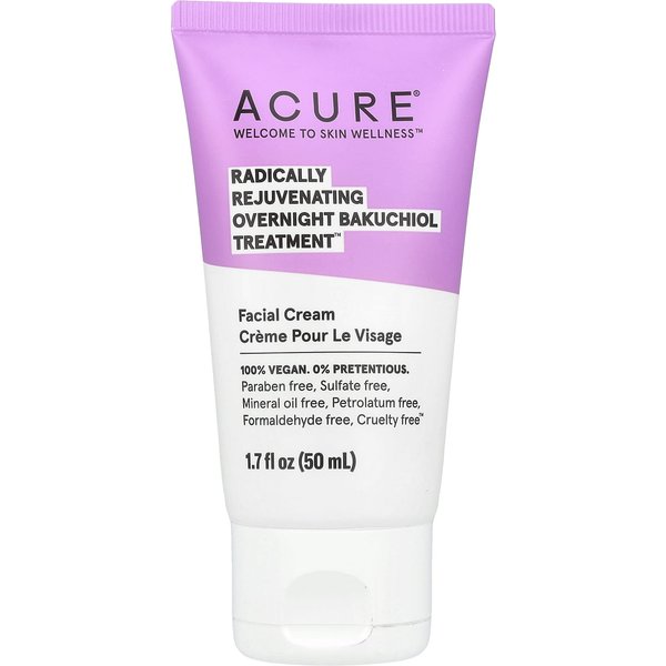 Acure, Radically Rejuvenating, Overnight Bakuchiol Treatment, 50 Ml (1.7 Fl Oz) Pink-image
