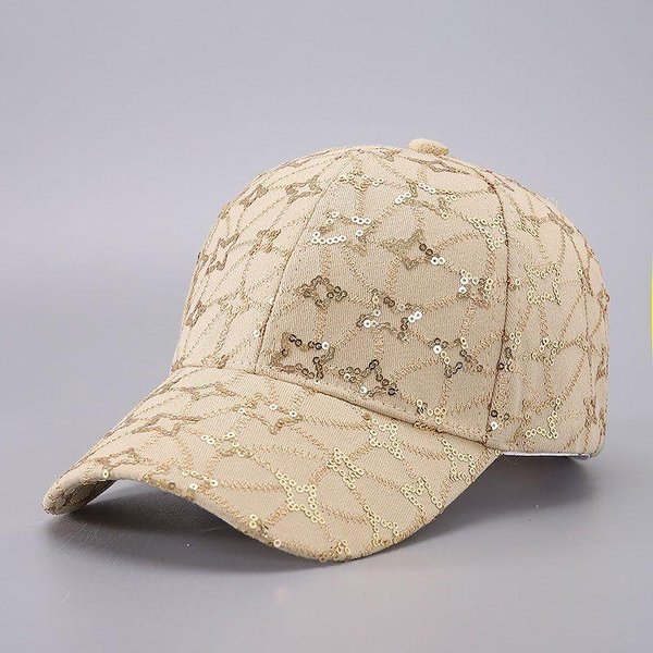 Gorra De BéIsbol Cowboy, Gorra De Visera Curva Con Lentejuelas A La Moda, Gorra De Viaje Para Exterior Adjustable-image