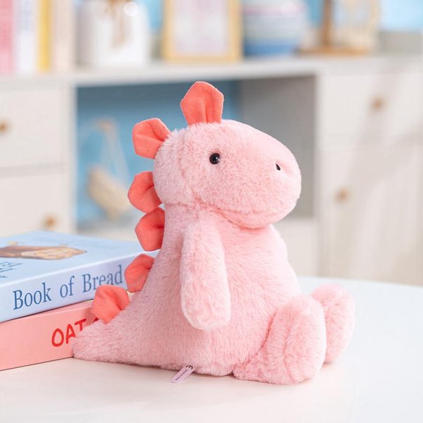 RóżOwe Dinozaury MięKkie Pluszowe Zabawki Urocze Pluszaki Zwierzę Dino Hugging Pillow Lalki Towarzysze Snu Prezenty Dla KsiężNiczki 20Cm RóżOwy-image