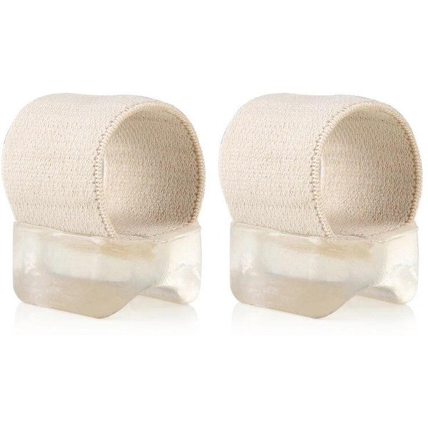 Separadores De Dedos De Gel, 1 Par, Espaciadores De Dedos, Tubo Para Dedo Gordo, Herramienta Para El Cuidado De Los Pies Nude-image