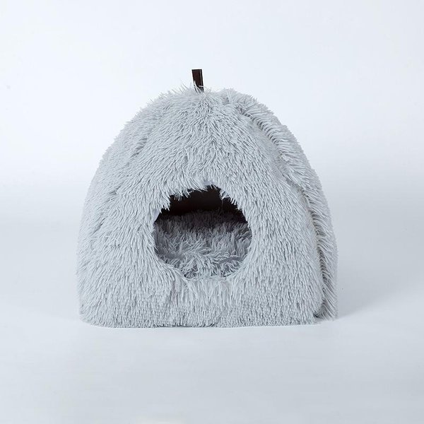 Nido De Gato Nido De Felpa Invierno CáLido Cerrado Cama Para Gato Nido Para Mascotas SueñO Profundo Casa Para Gatos Perrera 40*37Cm-image