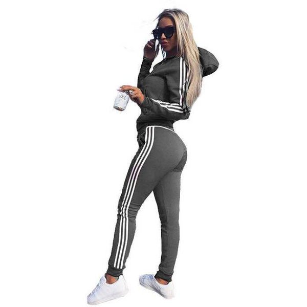 Modny Damski Letni StróJ Sportowy I Rekreacyjny 3XL Szary-image