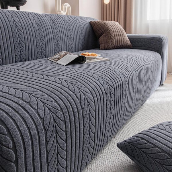 Funda De Sofá EláStica Gruesa Premium Resistente A ArañAzos De Gato, Cubre Sofá A Prueba De Polvo De Cobertura Total Para Todas Las Estaciones 190-230Cm-image