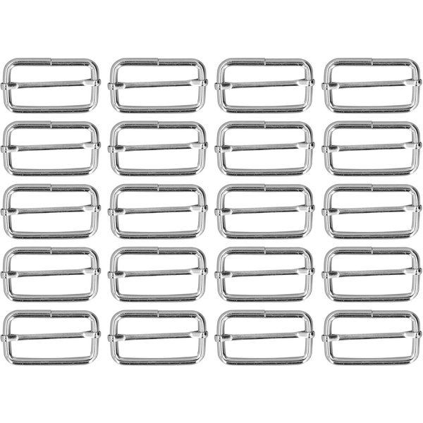20 Piezas Hebilla Rectangular De Metal Ajustable Duradera Inalterable Exquisita Amplia AplicacióN Hebilla De Metal Para Ropa-image