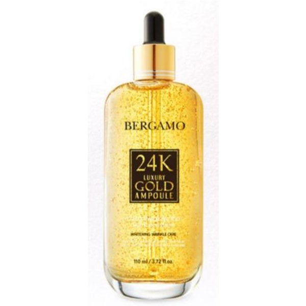 A0674 Bergamo Luksusowa ZłOta AmpułKa 24K 110Ml Gold Ampoule Yellow-image