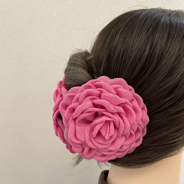 Pinzas En Forma De Garra Para El Cabello Para Mujer Y NiñA, Pinzas Para El Cabello De PláStico, Accesorios Para El Cabello, 1 Unidad 9Cm Rojo-image