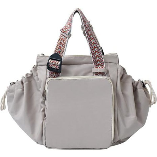Bolso Tote Convertible Mochila Gran Capacidad Mujer Bolso De Hombro Casual Bandolera Para CosméTicos PañAles Viajes Trabajo Champagne-image