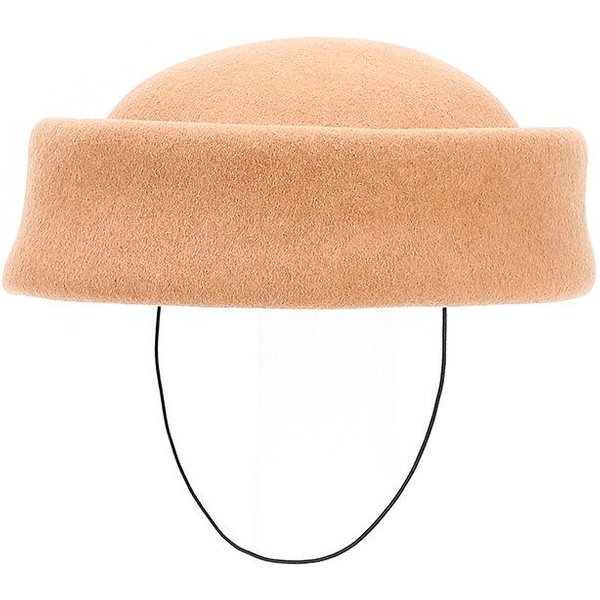 Damski Beret 100% WełNa Z Welonem | Brytyjski Vintage Kapelusz Stewardessy | Elegancki Luksusowy Kapelusz Bankietowy-image
