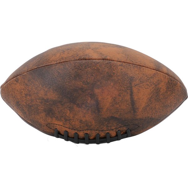 Entrenamiento FúTbol Talla 9 BalóN De Rugby PU Agarre CóModo DiseñO Vintage Duradero FúTbol Deportivo Para-image