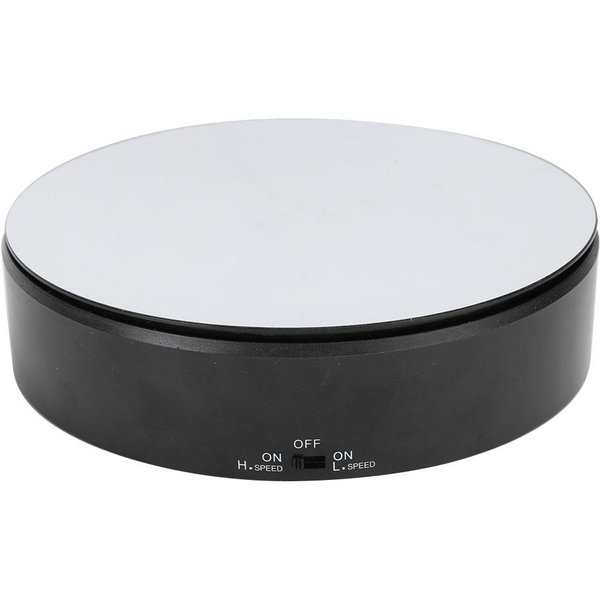 Plato Giratorio De 1KG De Capacidad De Carga Giratorio 360 Grados Soporte De ExhibicióN Con EnergíA Solar Para JoyeríA-image