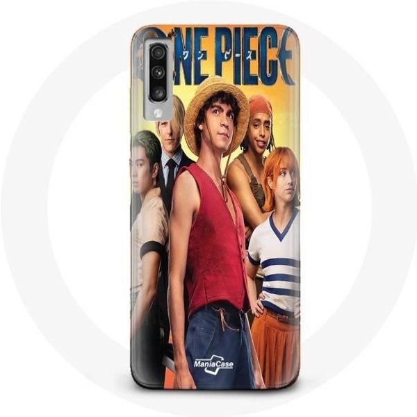 Funda - Maniacase - Samsung Galaxy A70 - Anime One Piece - Flexible - Negro-image