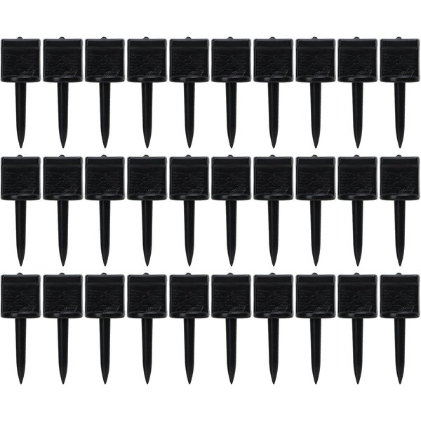 30 Clavos De Nailon Reutilizables Para Tiro Con Arco, Color Negro-image