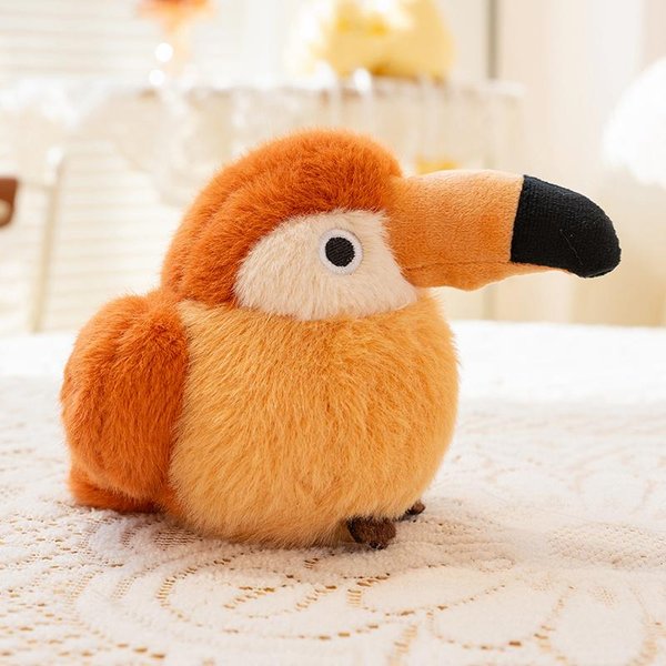 Lindo PáJaro De Peluche Juguete Suave PáJaro Carpintero MartíN Pescador GorrióN MuñEco PáJaro TemáTico TucáN Toco Animal De Peluche Regalo De CumpleañOs Para NiñA 10-11Cm-image