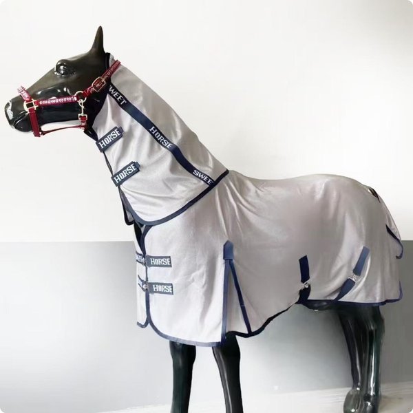 Manta De Malla Para Caballo ProteccióN Verano Manta Anti-Moscas Para Caballo Manta Anti-Moscas Ligera Para Pasto-image