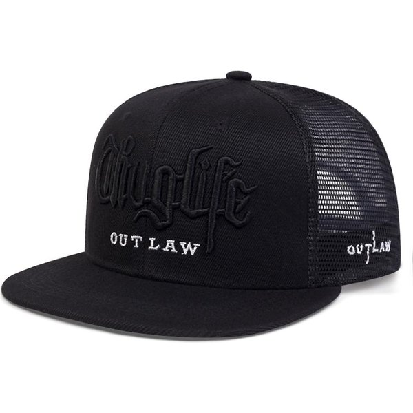 Gorra De BéIsbol RáPida Moda Bordado Thuglife Gorra De BéIsbol Hiphop Gorra Snapback Adulto Exterior Casual Sol Casual Hueso Dropshipping Adjustable Black-image