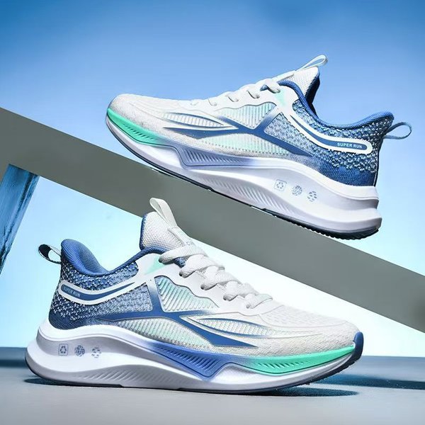 Zapatos Para Correr Y Caminar Para Hombre - Con Cordones, Ligeros, CóModos Y Transpirables Zapatillas De Tenis 41 White-image