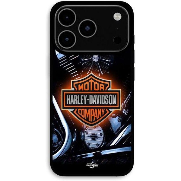 Funda Para Iphone 17 Pro Motocicletas Harley Davidson Logo Maniacase Negro-image