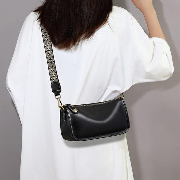 Nuevo Bolso Dumpling De Cuero Genuino Para Mujer OtoñO E Invierno Bolso De Axila Bolso Cruzado De Alta Gama-image