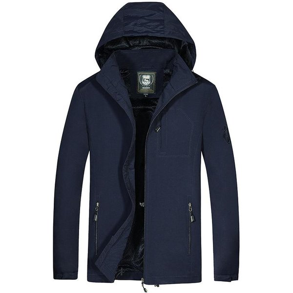 Chaqueta Con Capucha Para Hombre Nueva De Primavera Y OtoñO, Ropa Informal Holgada De Moda Para Exteriores, Talla Grande Para Hombre Xxxxl Black-image