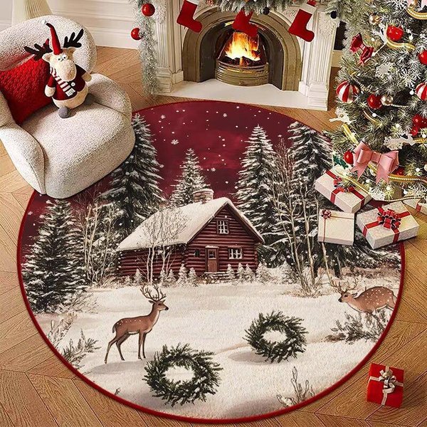 OkrąGłY Dywan – Akcent Do Salonu, Sypialni Lub Przedpokoju Diameter 120Cm(47In)-image