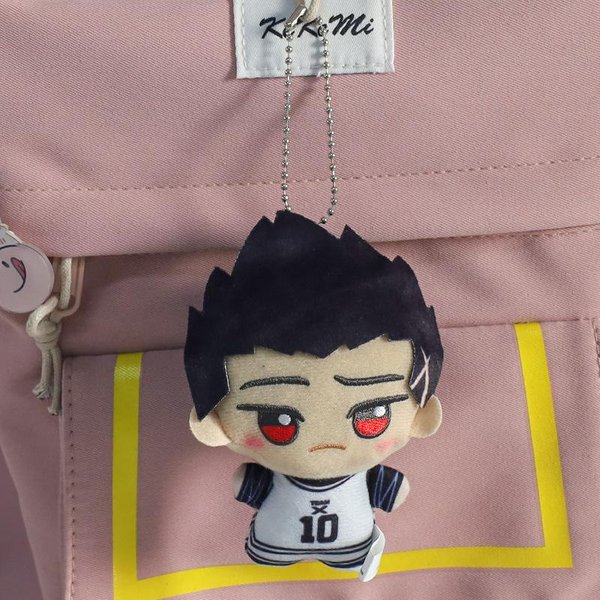 No TóXico 10Cm Nuevo Colgante Llavero Peluche Blue Lock Isagi Yoichi Nagi Seishiro Mikage Reo Rin Itoshi Itoshi Sae MuñEco De AccióN Juguete Bolsa Regalo Black-image