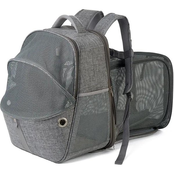 Bolsa Transportadora Plegable PortáTil Para Mascotas Bolsa De Viaje Transpirable Para Perro Gato Al Aire Libre Mochila Para Mascotas Tela Oxford Malla Plegable Para Viaje-image