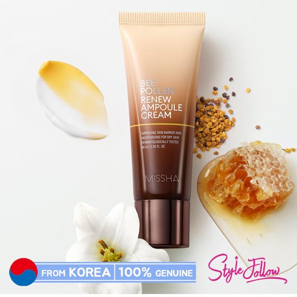 Missha Crema Ampolla Renovadora De Polen De Abeja 60Ml 1Pc + Sample Gifts Beige-image