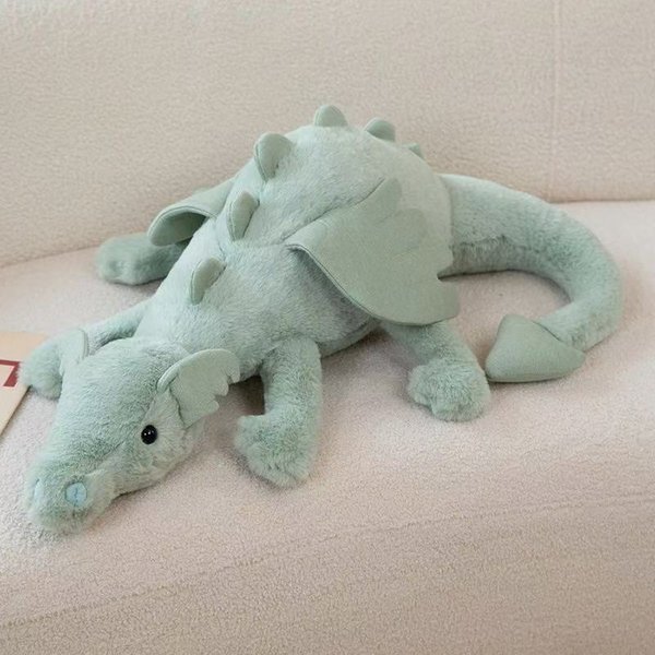Juguete De Peluche DragóN Volador De 30Cm/50Cm/70Cm/90Cm Blanco Rosa Verde Azul Peluche Corto Y Suave Animal De Peluche Kawaii DragóN Regalo De CumpleañOs 90Cm-image