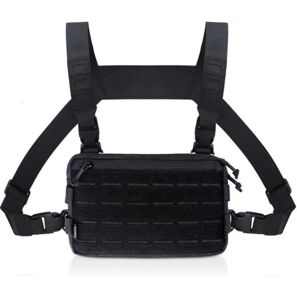 Nueva Bolsa De Pecho Para Hombre De Nylon 1000D EDC Resistente Al Desgaste Mochila Streetwear Hip-Hop MúLtiples Bolsillos Bolsa De Pecho De Viaje De Nylon Camping-image