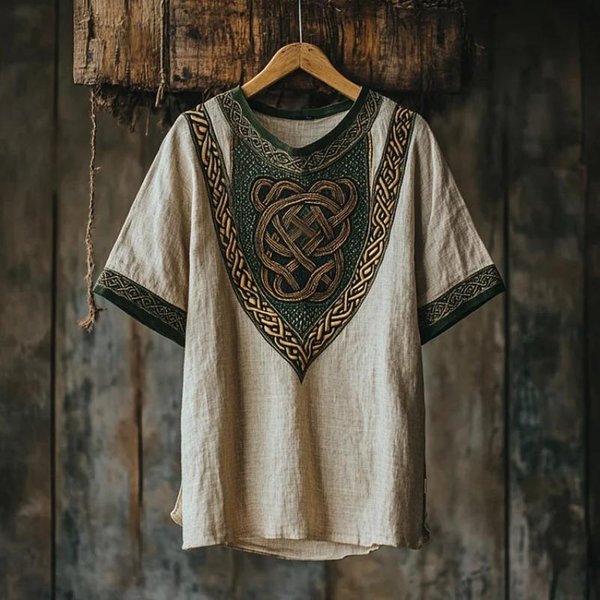 MęSki T-Shirt Z OkrąGłYm Dekoltem Modny Mroczny Nadrukowany Top Z KróTkim RęKawem XXL Gray-image