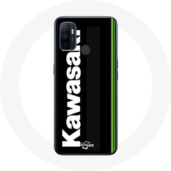 Funda - Maniacase - Oppo A53 - Negro - Flexible - Logo Kawasaki-image