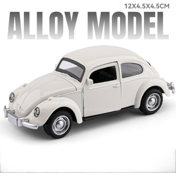 1:36 Model Zabawkowy ŻUk Samochody Vintage Stop Metal Diecast Drzwi Otwierane Pull Back Wykwintne WnęTrze Kolekcja PojazdóW Prezenty Urodzinowe-image