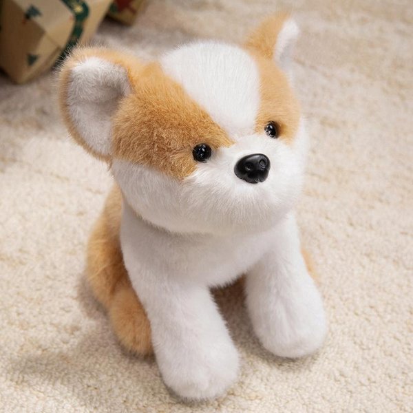 30 Cm Kawaii Puszyste Pluszowe Zabawki Pieski MięKka Poduszka Szczeniak Dla Dziewczynki ChłOpca Chihuahua Pug Schnauzer Corgi Pluszaki MięKka Lalka 30Cm-image