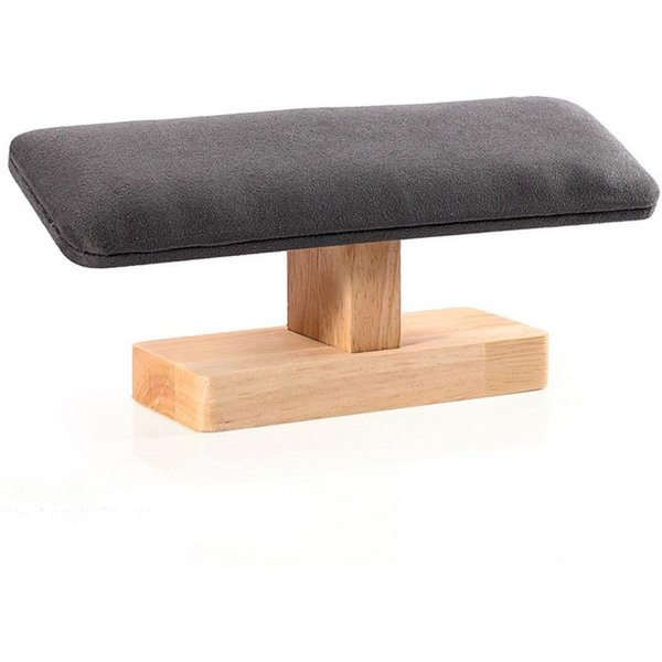 Base De Madera Soporte En T De Terciopelo Para Pulseras Brazaletes Relojes Diademas Almacenamiento De Joyas Organizador-image
