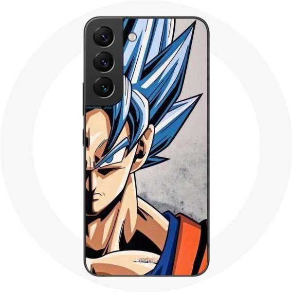 Funda Para Samsung Galaxy S21 FE Anime Dragon Ball Goku Pelo Azul-image