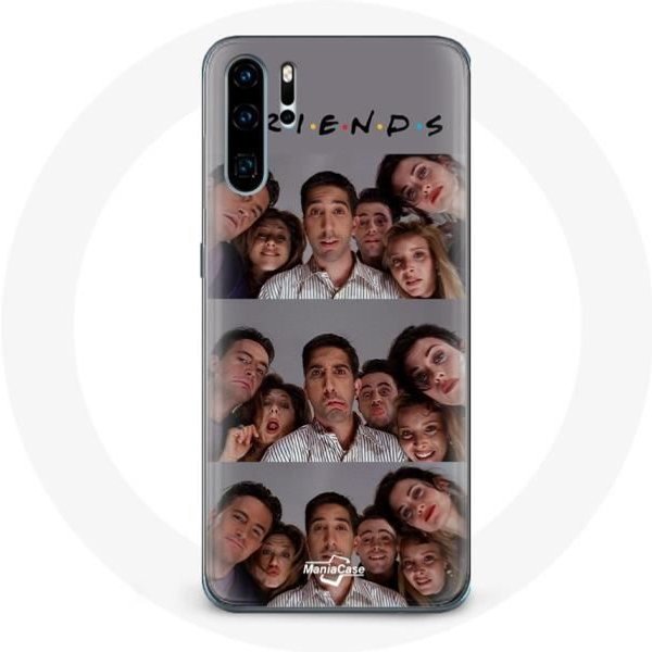 Funda - Huawei - P30 - Flexible - Gris - Friends Selfie-image