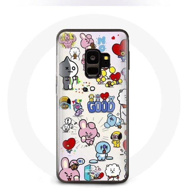 Funda Para Samsung Galaxy S9 Plus BTS Bangtan Sonyeondan BT21 Van Tata Chimmy Cooky Rj Koya Mang Y Shooky-image