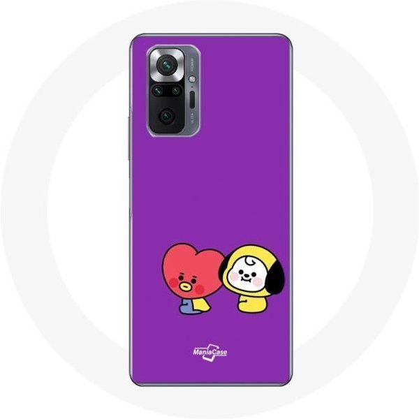 Funda - BTS - Xiaomi Redmi Note 10 Pro - Silicona Suave - Morado - ProteccióN Negro-image