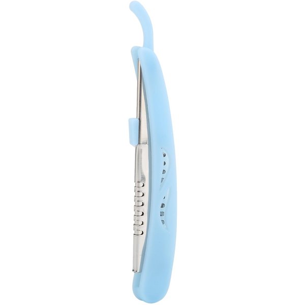 Soporte Navaja De Afeitar Recta De Barbero Manual De Afeitar De Filo Recto Soporte Navaja De Seguridad Sin Hoja Azul White-image