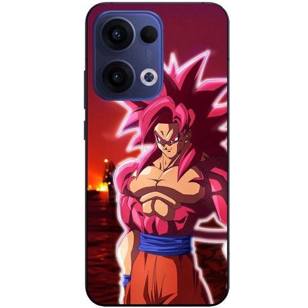 Coque De TéLéPhone - Maniacase - Oppo Reno 13 5G - Dragon Ball Daima Goku SSJ4 - Silicone - Souple Negro-image