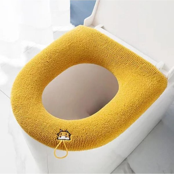 ZagęśCić Pokrowiec Na Deskę Sedesową Mata Zimowa CiepłA MięKka Zmywalna Mata Closestool Pokrowiec Na Sedes Pad Bidet Cover Akcesoria łAzienkowe-image