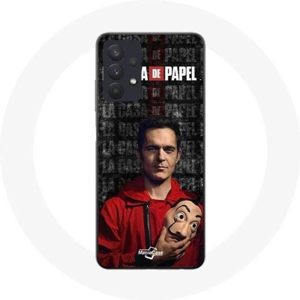 Coque Maniacase Pour Samsung Galaxy A32 4G La Casa De Papel Berlin Masque-image