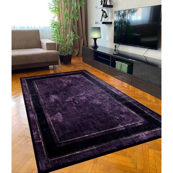 Fioletowy , Dywan Dywanik, Nowoczesny , Do Salonu, Dywan Na Sprzedaż, Dywan Vintage, Fioletowy Dywan, 120X160Cm(46X62In)-image