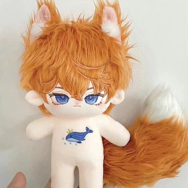20 Cm Genshin Impact Tartaglia Childe Pluszowa Lalka Urocza Pluszowa Zabawka Figurka Z Gry Kawaii Pluszak Kolekcja Prezent Urodzinowy Dla FanóW No Skeleton Beige-image