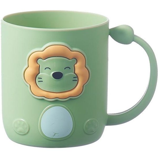 Nuevo Creativo Dibujo Animado LeóN NiñOs NiñA Vaso Para Enjuague Bucal Vaso Para Lavado Vaso Para Cepillado PláStico BañO Vaso Para Cepillo De Dientes-image