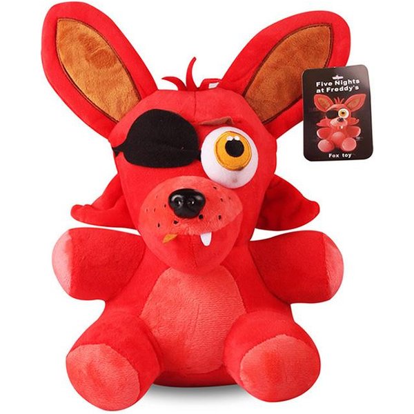 18Cm Fnaf Wypchane Pluszowe Zabawki Freddy Fazbear NiedźWiedź Foxy KróLik Bonnie Chica Peluche Juguetes 5 Nocy W Freddy Pluszowe Zabawki Prezenty Red-image