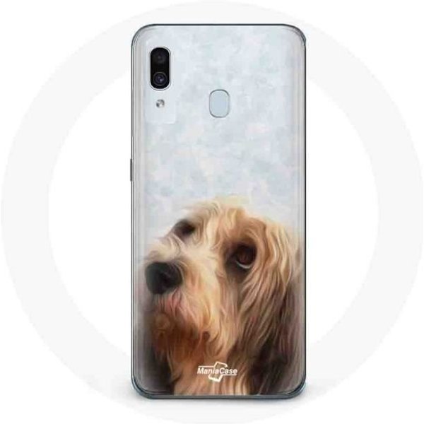 Funda - Maniacase - Samsung Galaxy A40 - Negra - Petit Basset Griffon VendéEn - Flexible Negro-image